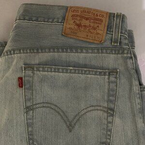 Levi's 559 Jeans Mens 36x30 Relaxed Straight Rinsed Blue Denim Jeans